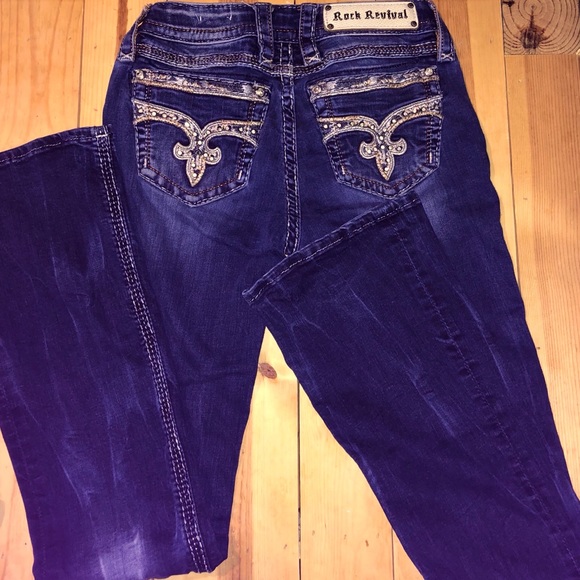 purple rock revival jeans